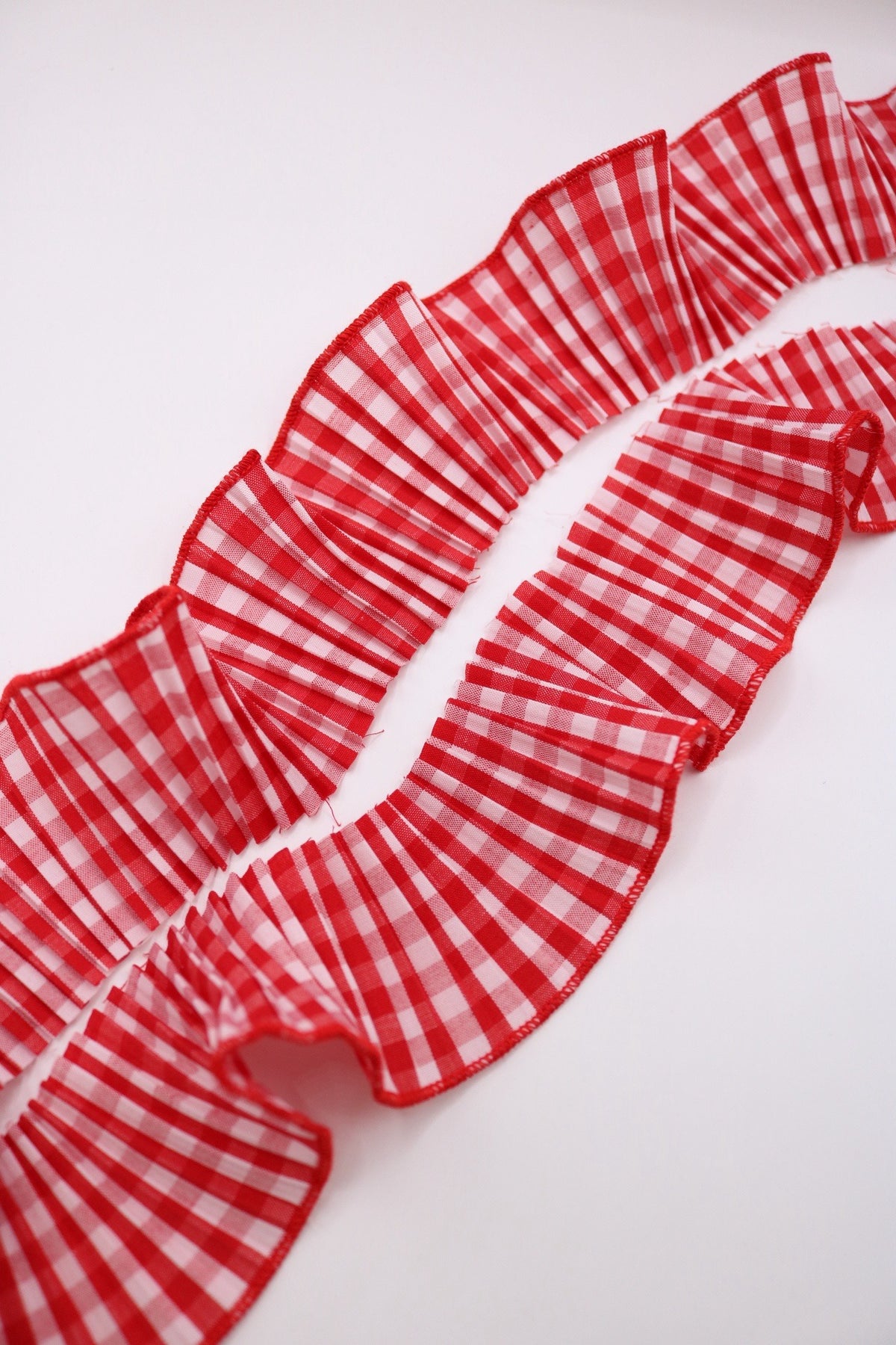 Plisado Vichy rojo