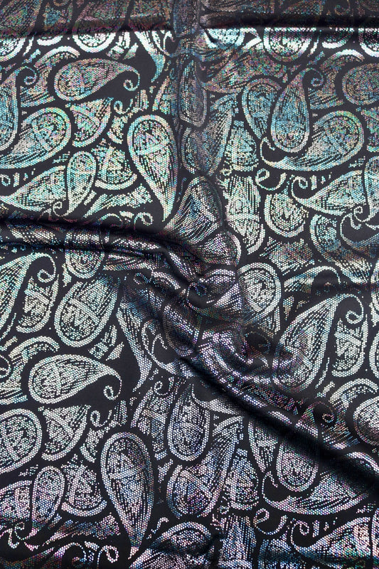 Lycra dupont Paisley Holográfico