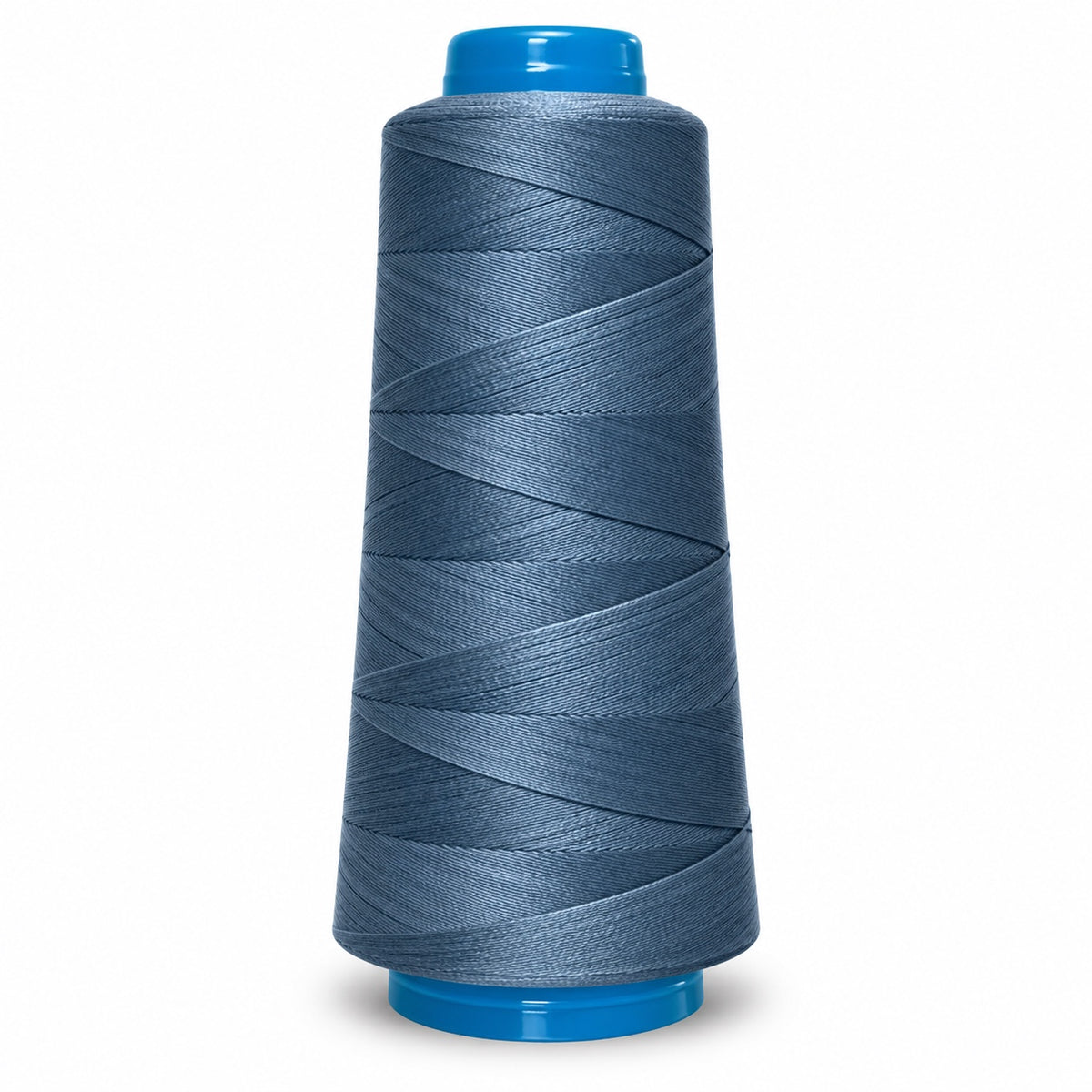 Cono de hilo azul acero de 2000 yardas