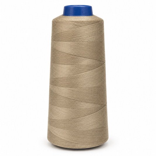 Cono de hilo beige tostado de 2000 yardas