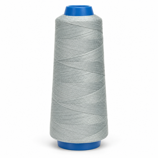 Cono de hilo gris perla de 2000 yardas