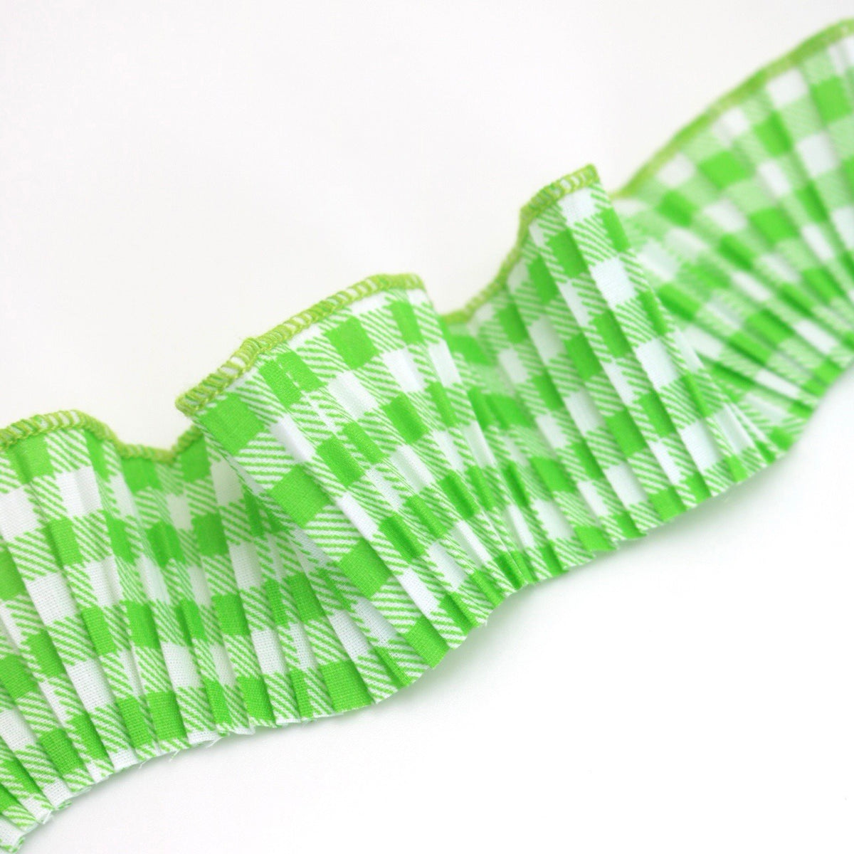 Tira popelina  cuadrillé verde cata
