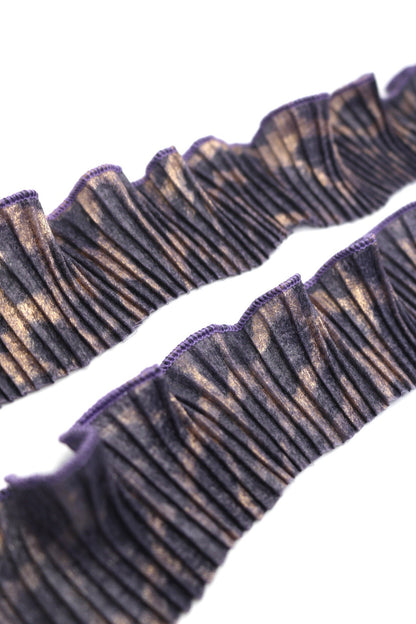 Plisado Leopardo lavanda