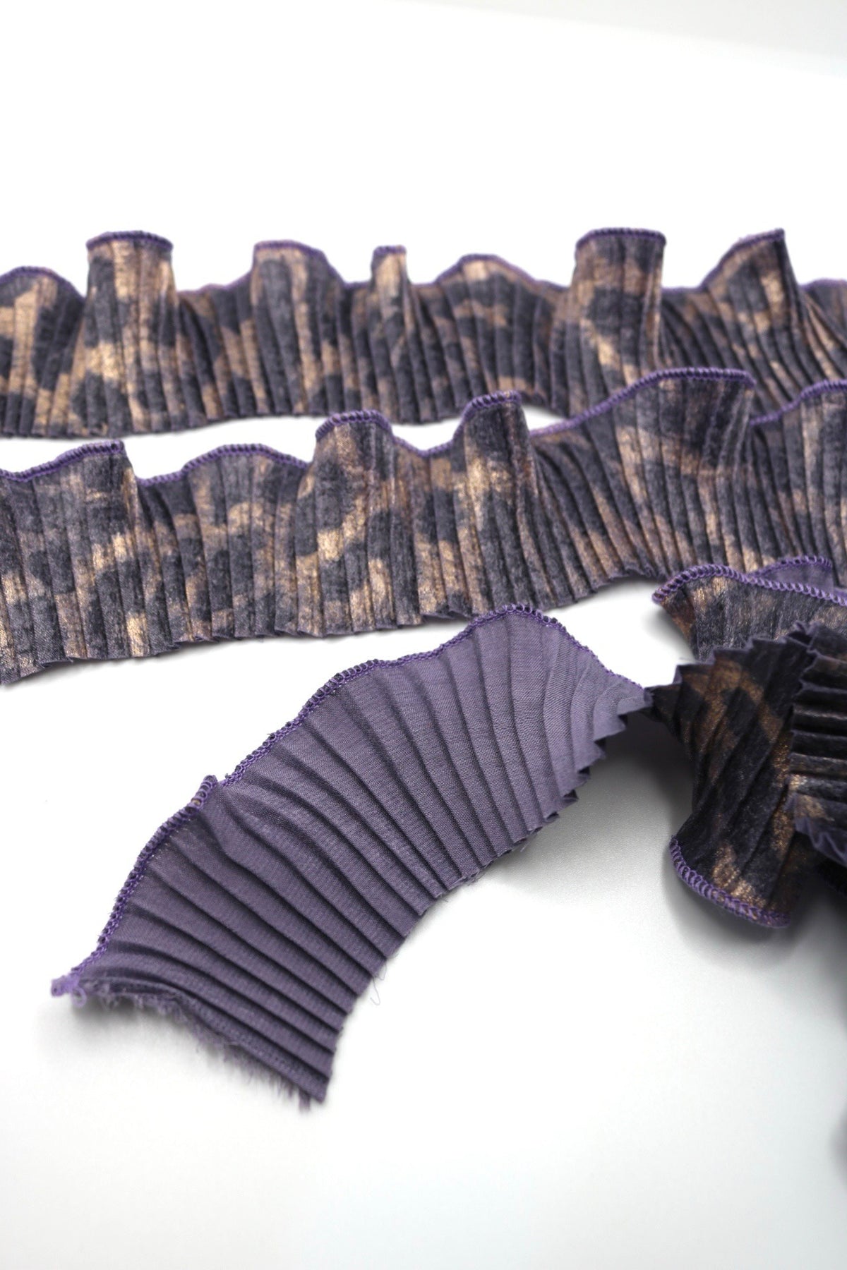 Plisado Leopardo lavanda