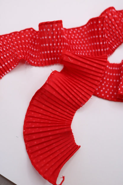 Tira popelina rojo polka