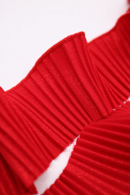 Plisado rojo Shine