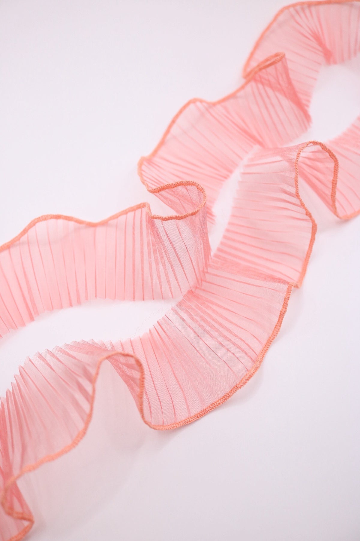 Plisado tira organza rosé