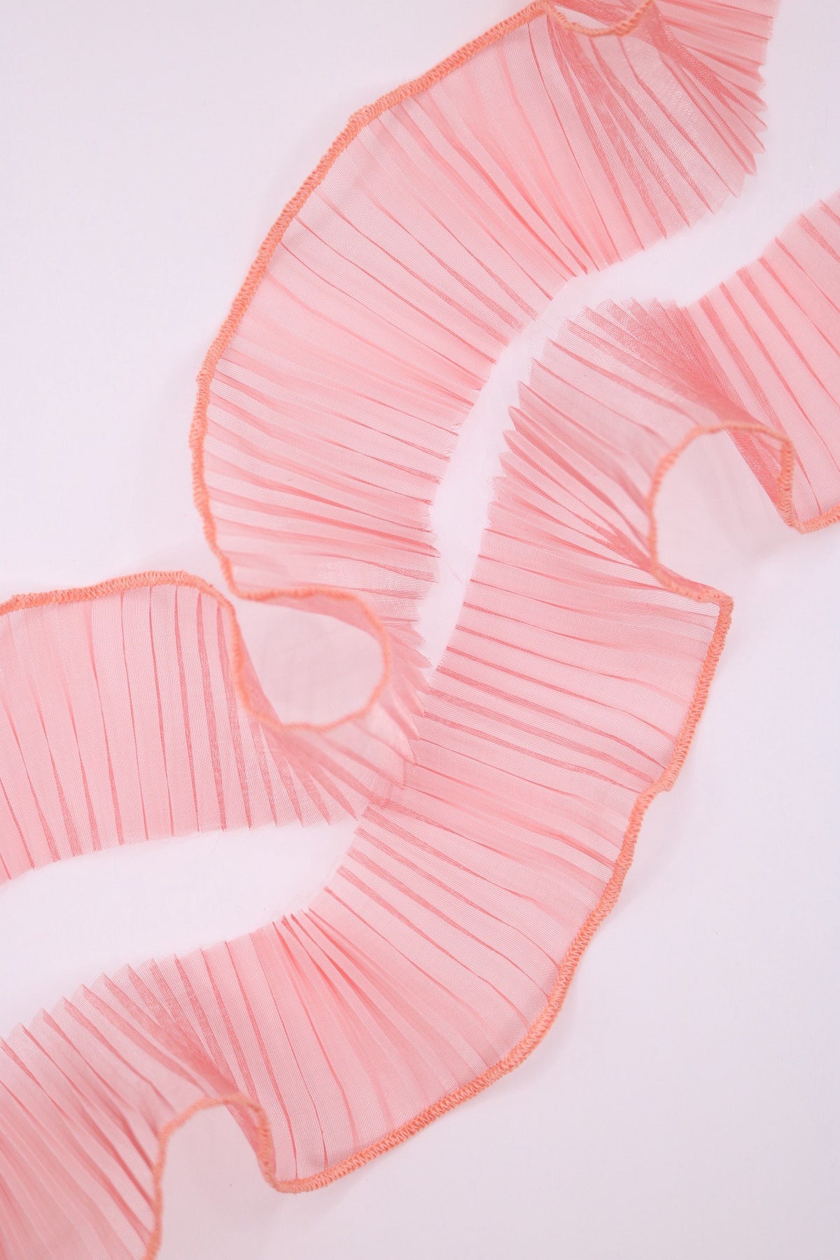 Plisado tira organza rosé