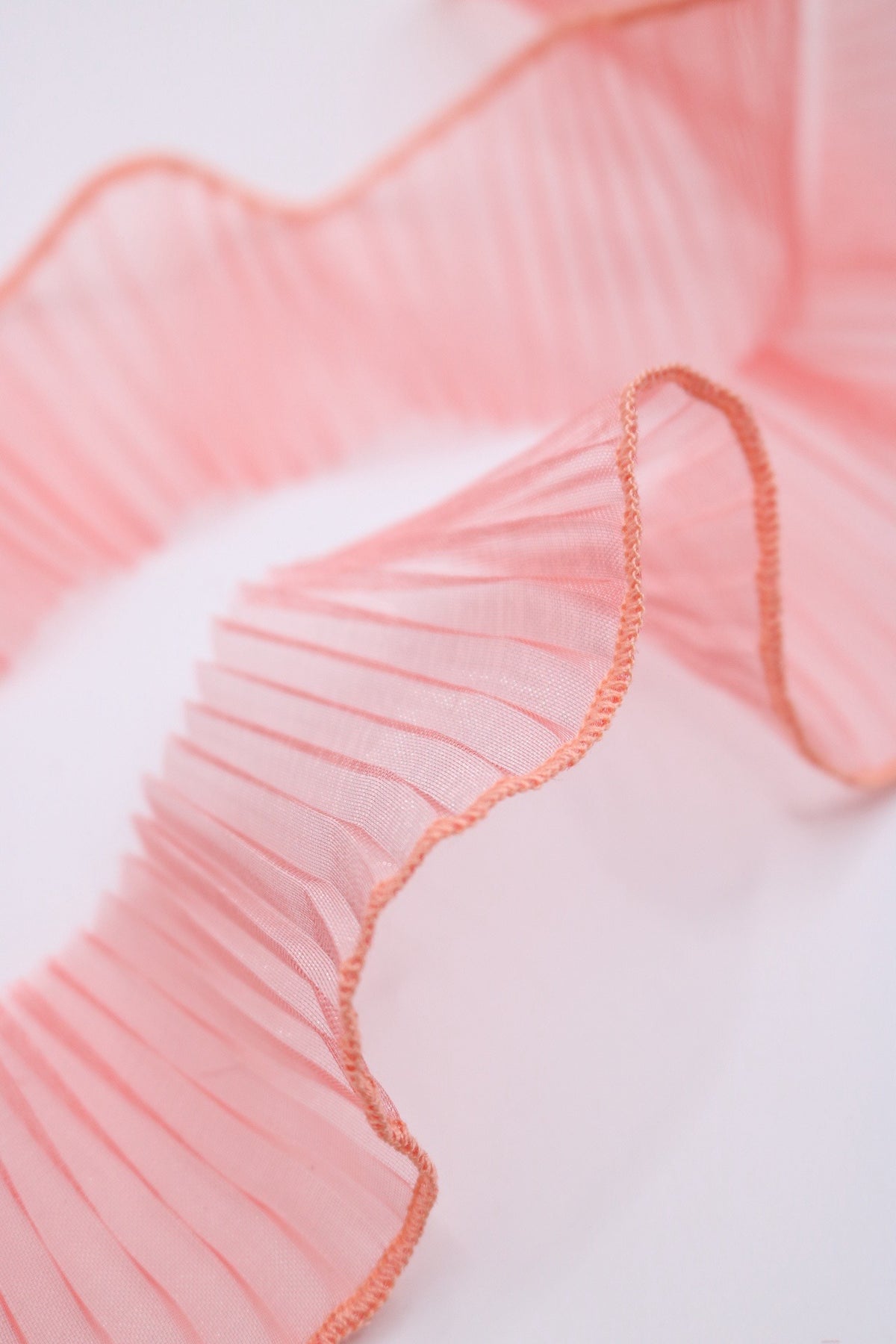 Plisado tira organza rosé