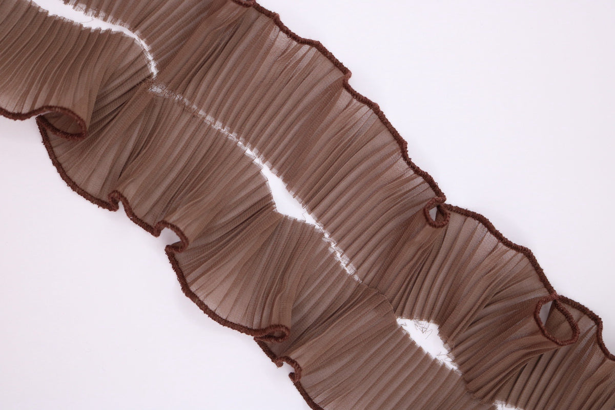 Plisado gasa chocolate