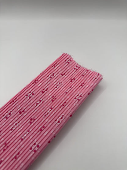 Pieza plisada rosa chicle